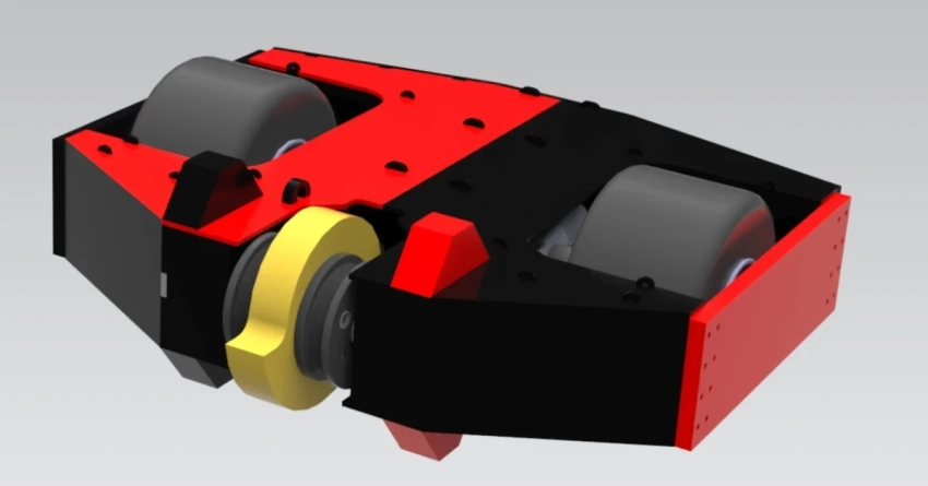 Сосновоборская команда показала робота «Стокилограммовый Сокол» для участия в «Битве роботов»